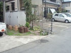 門柱：富士市｜塗り壁門柱　施工前　001.JPG